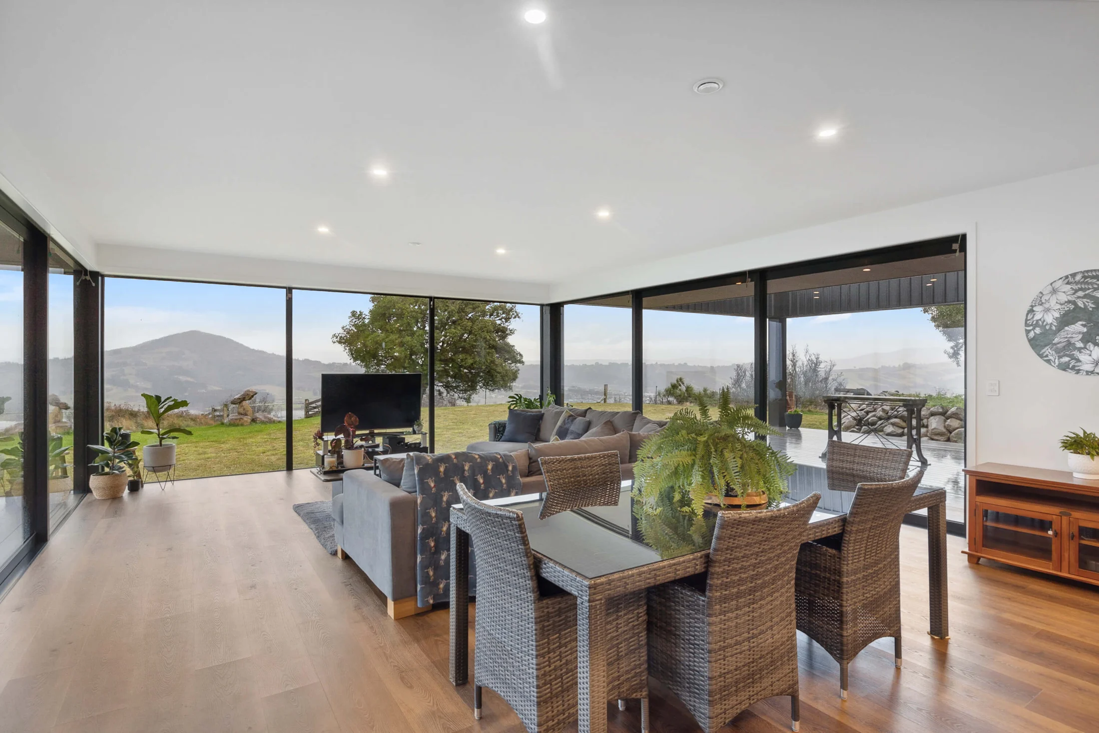 Completed residential living and dining space